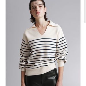 Relaxed Collared Sweater